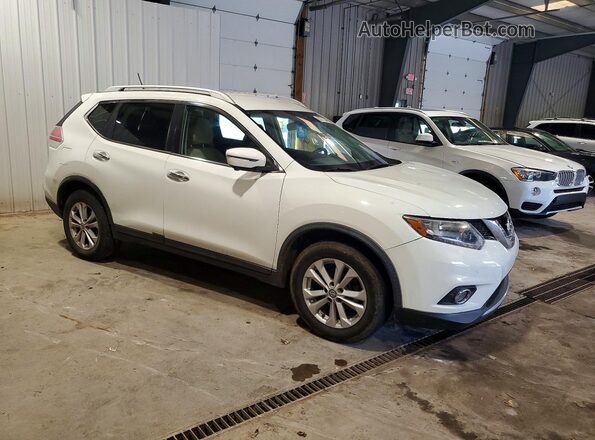 KNMAT2MT0GP735848 2016 NISSAN ROGUE White Przód prawy