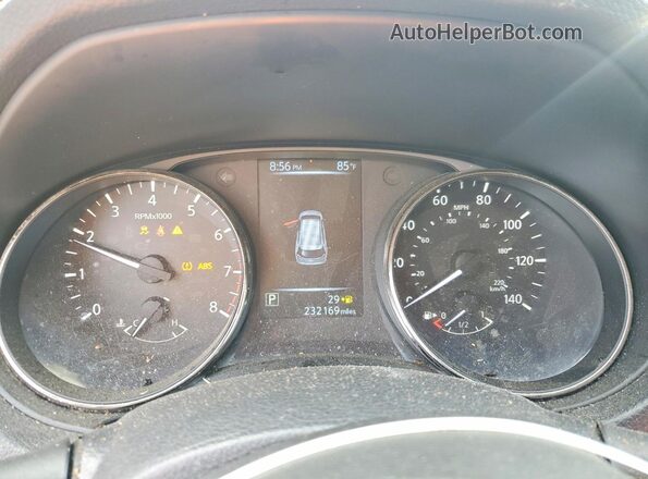 KNMAT2MT0HP555223 2017 NISSAN ROGUE Gray Instrument cluster view