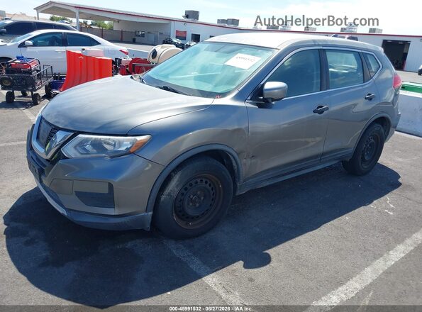 KNMAT2MT0HP585273 2017 NISSAN ROGUE Gray წინა მარცხენა ხედი სამი მეოთხედიდან