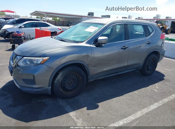 KNMAT2MT0HP585273 2017 NISSAN ROGUE Gray წინა ხედი