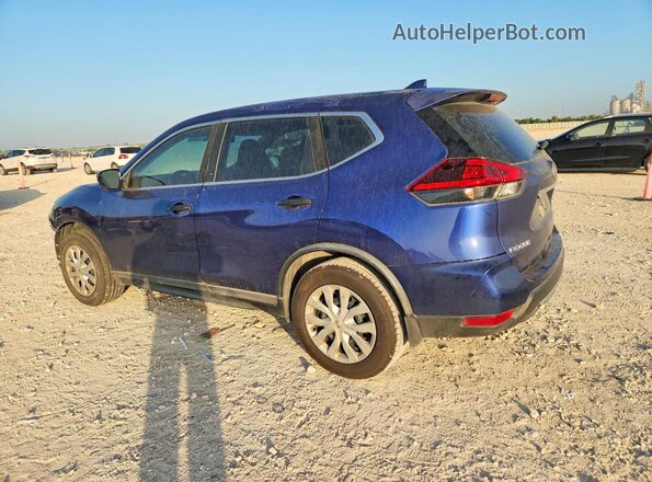 KNMAT2MT0JP573887 2018 NISSAN ROGUE Blue Rear left