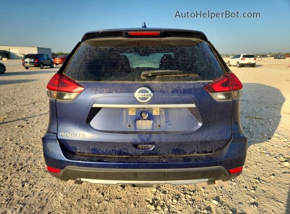 KNMAT2MT0JP573887 2018 NISSAN ROGUE Blue Rear view