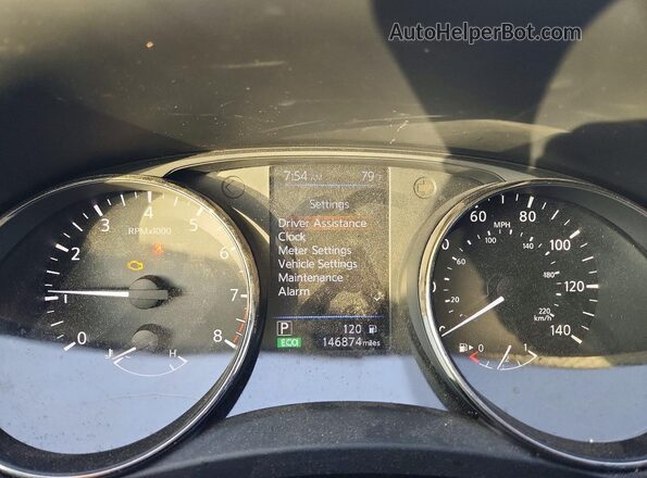 KNMAT2MT0JP573887 2018 NISSAN ROGUE Blue Instrument cluster view