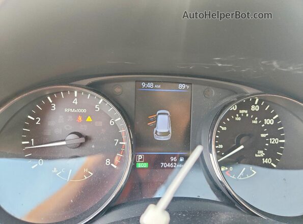 KNMAT2MT0JP612803 2018 NISSAN ROGUE Silver Widok zestawu wskaźników