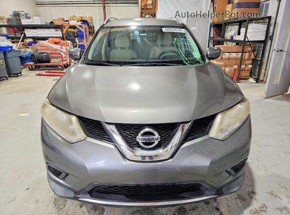 KNMAT2MT1GP598337 2016 NISSAN ROGUE Gray Widok z przodu
