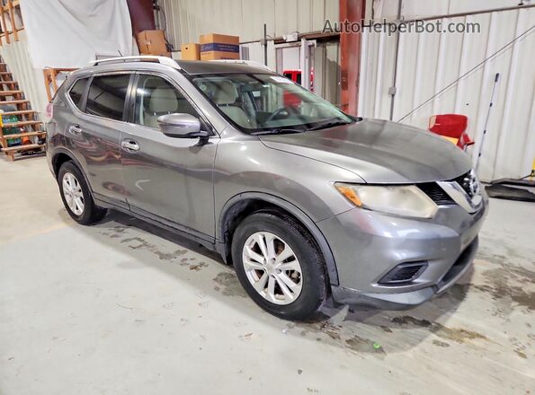 KNMAT2MT1GP598337 2016 NISSAN ROGUE Gray Przód prawy