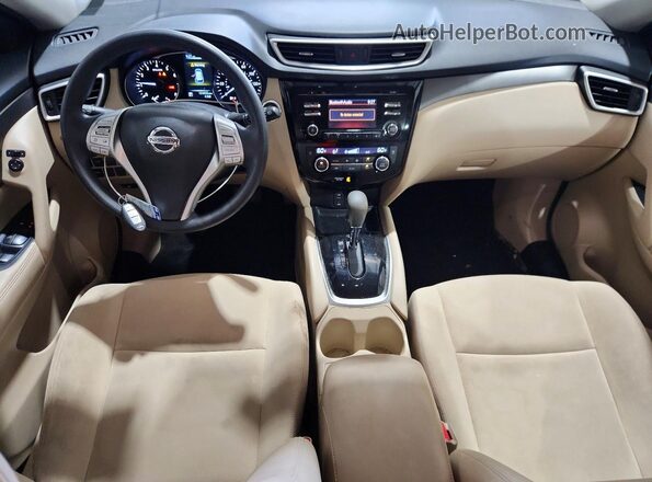 KNMAT2MT1GP598337 2016 NISSAN ROGUE Gray Widok deski rozdzielczej