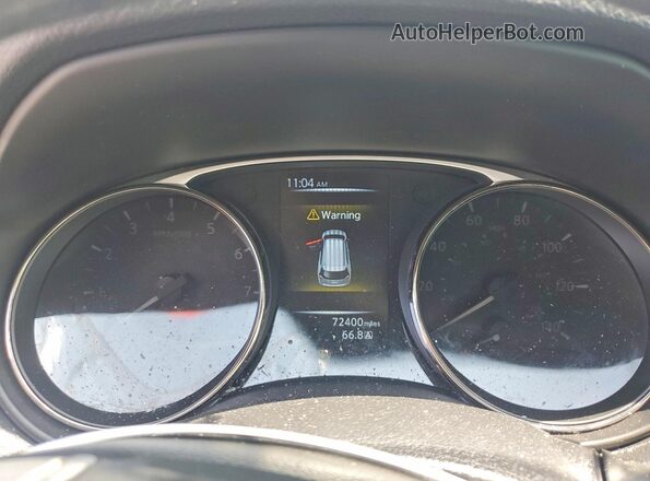 KNMAT2MT1GP599617 2016 NISSAN ROGUE White Widok zestawu wskaźników