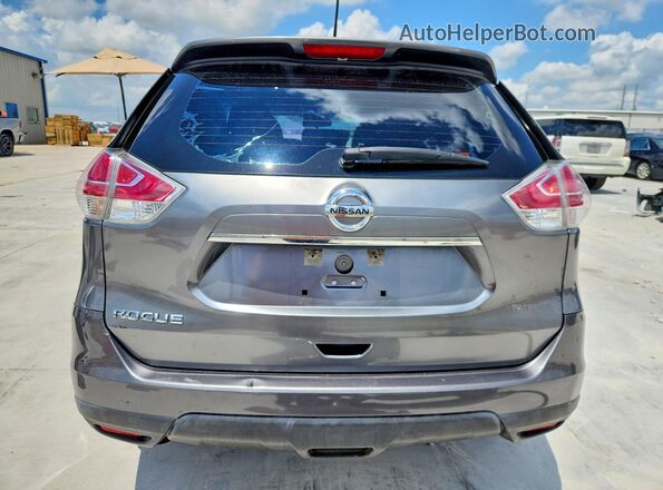 KNMAT2MT1GP622622 2016 NISSAN ROGUE Gray Widok z tyłu