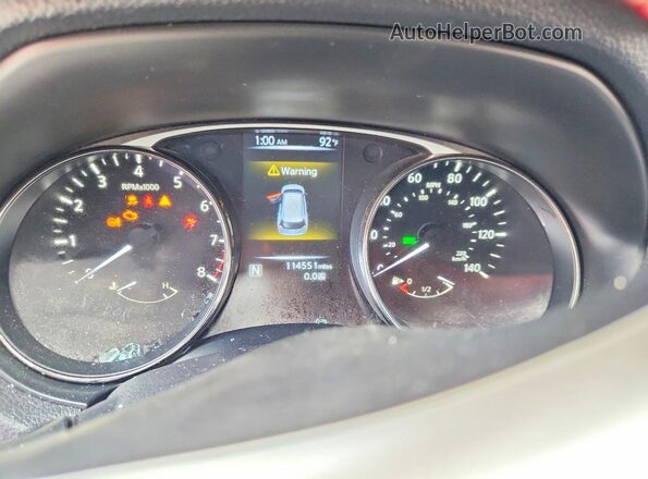 KNMAT2MT1GP622622 2016 NISSAN ROGUE Gray Widok zestawu wskaźników