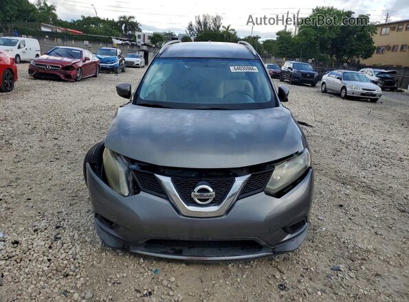 KNMAT2MT1GP640988 2016 NISSAN ROGUE Серый Вид спереди