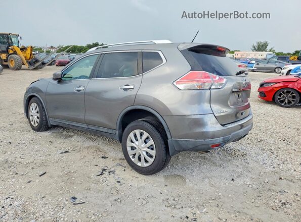 KNMAT2MT1GP640988 2016 NISSAN ROGUE Серый Задняя левая четверть