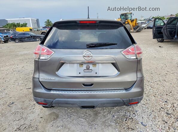 KNMAT2MT1GP640988 2016 NISSAN ROGUE Серый Вид сзади