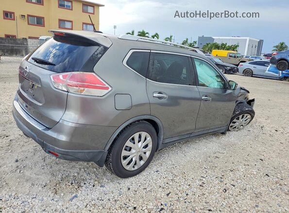 KNMAT2MT1GP640988 2016 NISSAN ROGUE Серый Задняя правая четверть