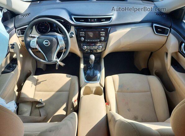 KNMAT2MT1GP645351 2016 NISSAN ROGUE White წინა პანელის ხედი