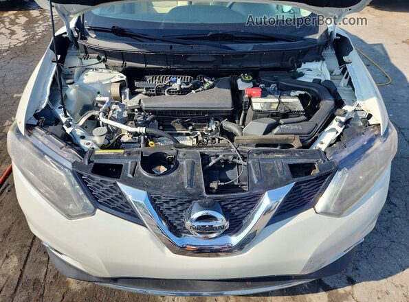 KNMAT2MT1GP645351 2016 NISSAN ROGUE White ძრავის განყოფილების ხედი