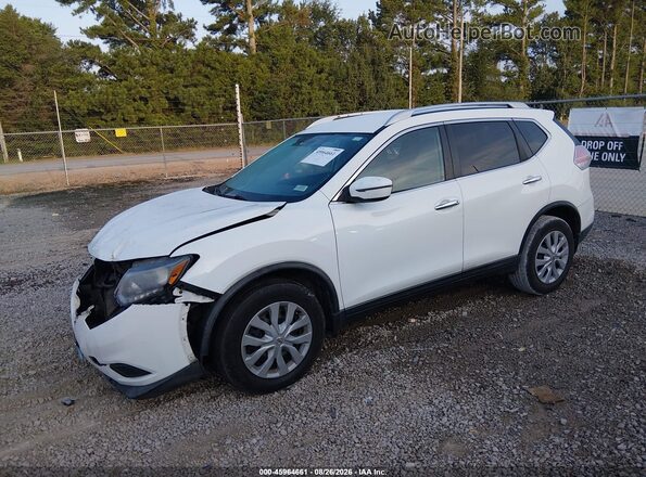 KNMAT2MT1GP652977 2016 NISSAN ROGUE White Vista tres cuartos delantera izquierda