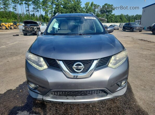 KNMAT2MT1GP661923 2016 NISSAN ROGUE Gray წინა ხედი
