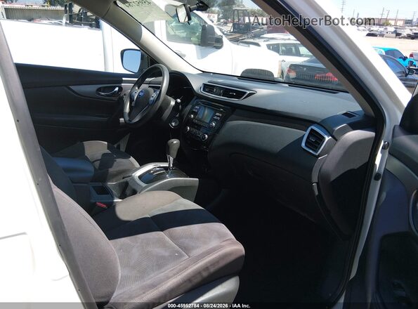 KNMAT2MT1GP671237 2016 NISSAN ROGUE White წინა სალონის ხედი
