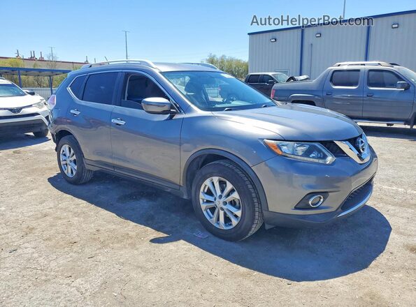 KNMAT2MT1GP673134 2016 NISSAN ROGUE Silver Front right