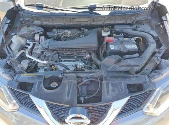 KNMAT2MT1GP673134 2016 NISSAN ROGUE Silver Engine compartment view