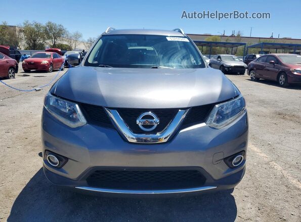 KNMAT2MT1GP673134 2016 NISSAN ROGUE Silver Front view