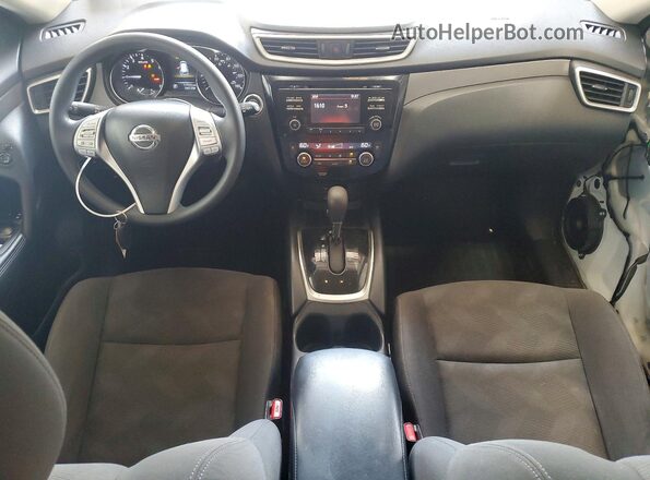 KNMAT2MT1GP682335 2016 NISSAN ROGUE White Widok deski rozdzielczej