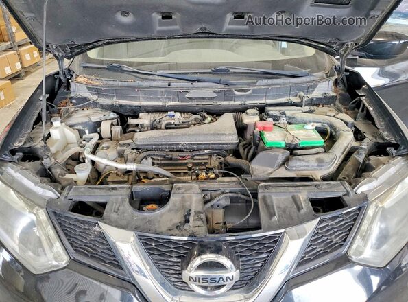 KNMAT2MT1GP686448 2016 NISSAN ROGUE Черный Вид подкапотного пространства
