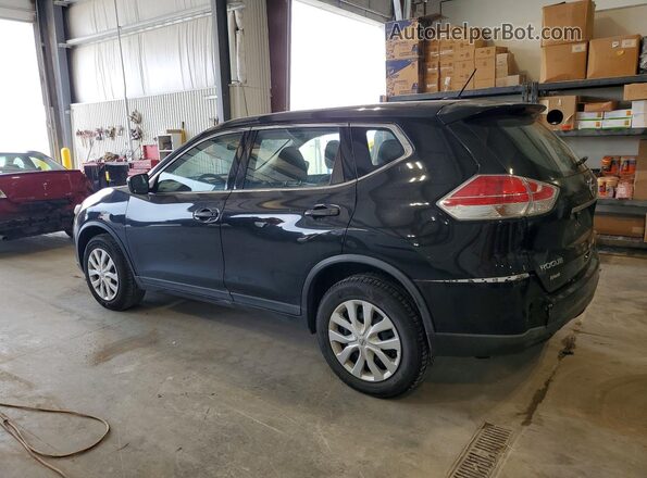KNMAT2MT1GP686448 2016 NISSAN ROGUE Черный Задняя левая четверть