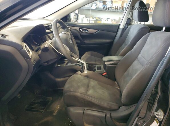 KNMAT2MT1GP686448 2016 NISSAN ROGUE Черный Вид салона спереди