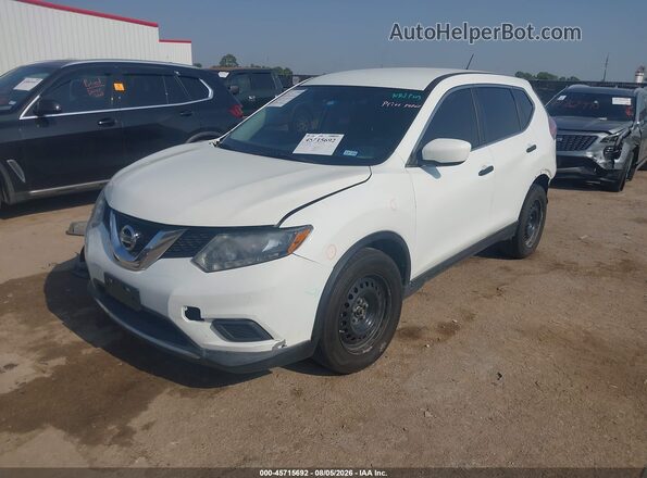 KNMAT2MT1GP691228 2016 NISSAN ROGUE Белый Передняя левая четверть