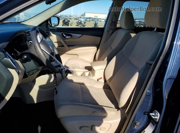 KNMAT2MT1GP715642 2016 NISSAN ROGUE Blue Vista interior delantera