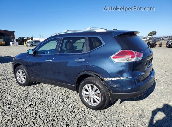 KNMAT2MT1GP715642 2016 NISSAN ROGUE Blue Trasero izquierdo