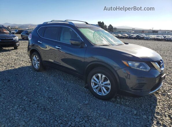 KNMAT2MT1GP715642 2016 NISSAN ROGUE Blue Delantero derecho