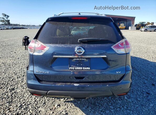 KNMAT2MT1GP715642 2016 NISSAN ROGUE Blue Vista trasera