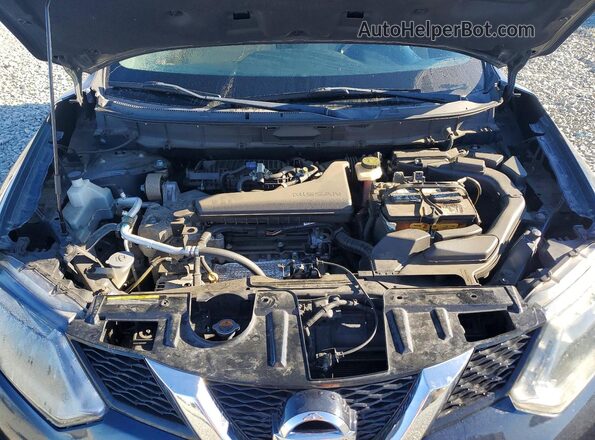 KNMAT2MT1GP715642 2016 NISSAN ROGUE Blue Vista del compartimento del motor