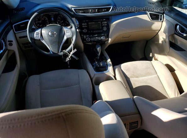 KNMAT2MT1GP715642 2016 NISSAN ROGUE Blue Vista del salpicadero