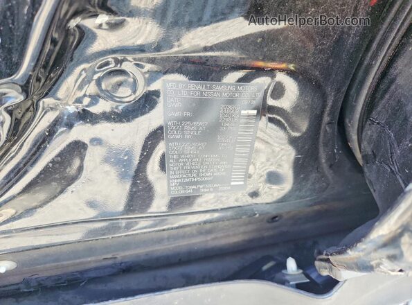 KNMAT2MT1HP500697 2017 NISSAN ROGUE Black Widok naklejki z numerem VIN