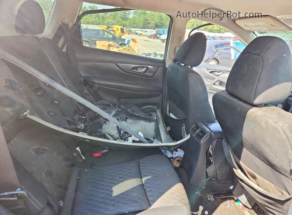 KNMAT2MT1HP500697 2017 NISSAN ROGUE Black Widok wnętrza z tyłu