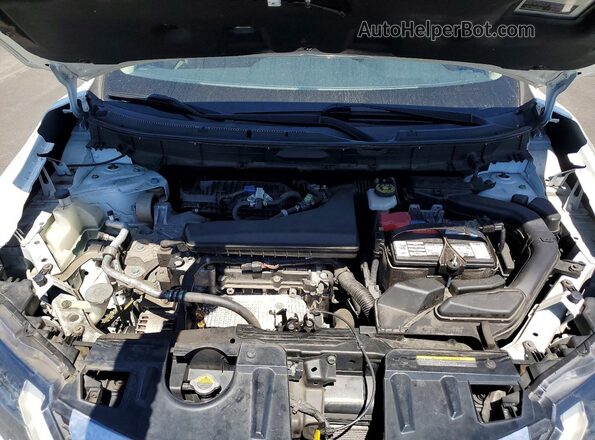 KNMAT2MT1HP522649 2017 NISSAN ROGUE White უკანა სალონის ხედი