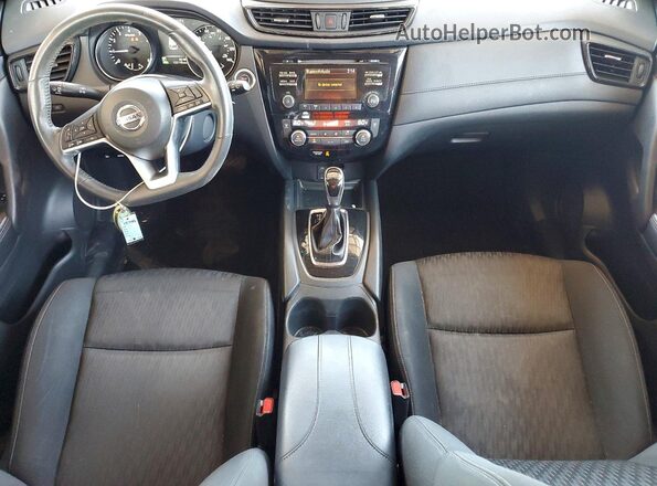 KNMAT2MT1HP551407 2017 NISSAN ROGUE Silver წინა პანელის ხედი