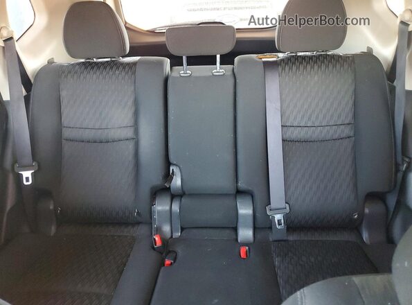 KNMAT2MT1HP551407 2017 NISSAN ROGUE Silver უკანა სავარძლების ხედი