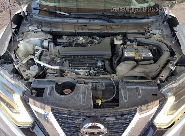KNMAT2MT1HP551407 2017 NISSAN ROGUE Silver ძრავის განყოფილების ხედი