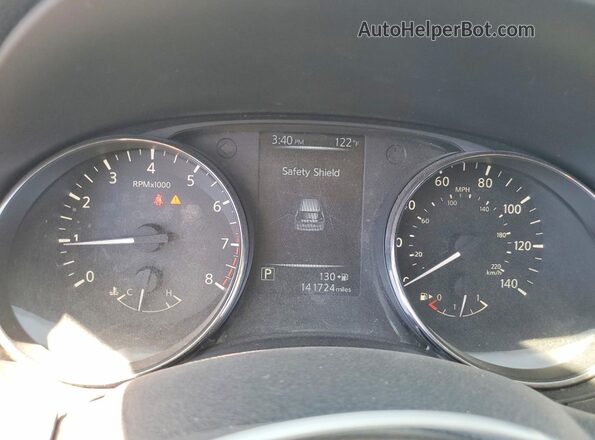 KNMAT2MT1HP580518 2017 NISSAN ROGUE Gray Սարքավորումների վահանակի տեսք