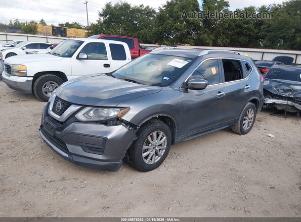 KNMAT2MT1JP513911 2018 NISSAN ROGUE Gray Առջևի ձախ երեք քառորդ տեսարան