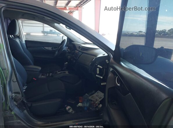 KNMAT2MT1JP528781 2018 NISSAN ROGUE Gray წინა სალონის ხედი
