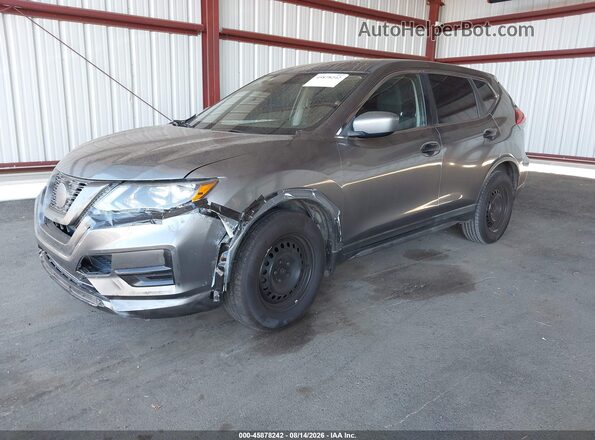 KNMAT2MT1JP528781 2018 NISSAN ROGUE Gray წინა მარცხენა ხედი სამი მეოთხედიდან
