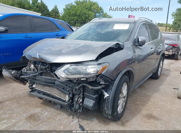 KNMAT2MT1KP528555 2019 NISSAN ROGUE Silver Առջևի ձախ երեք քառորդ տեսարան