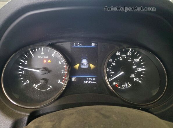 KNMAT2MT1KP544044 2019 NISSAN ROGUE Silver ხელსაწყოთა პანელის ხედი