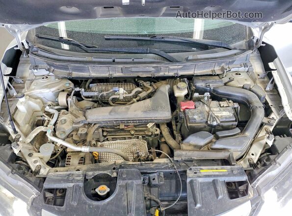 KNMAT2MT1KP544044 2019 NISSAN ROGUE Silver ძრავის განყოფილების ხედი